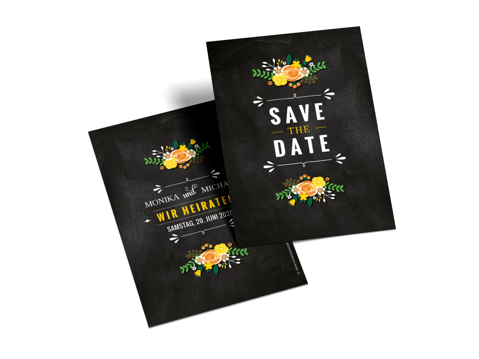 Save-the-Date-Karte "Getäfelt"