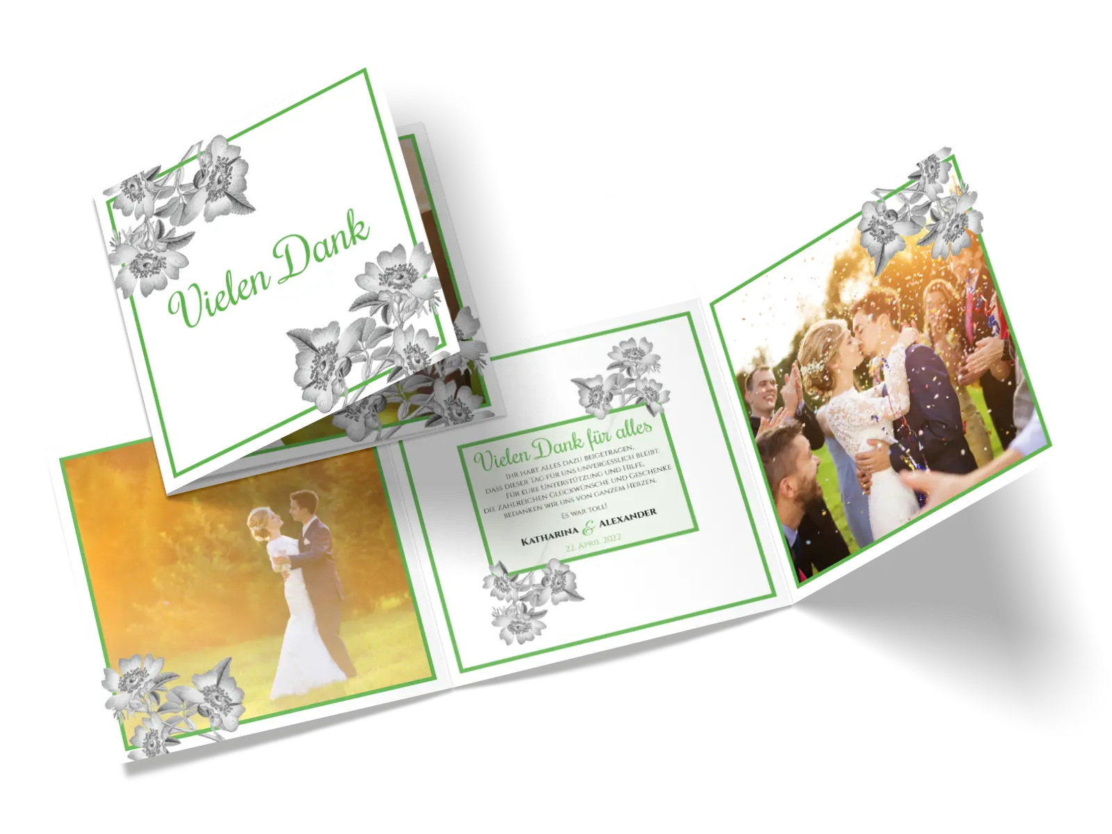 Dankeskarte "Timeless Flowers"