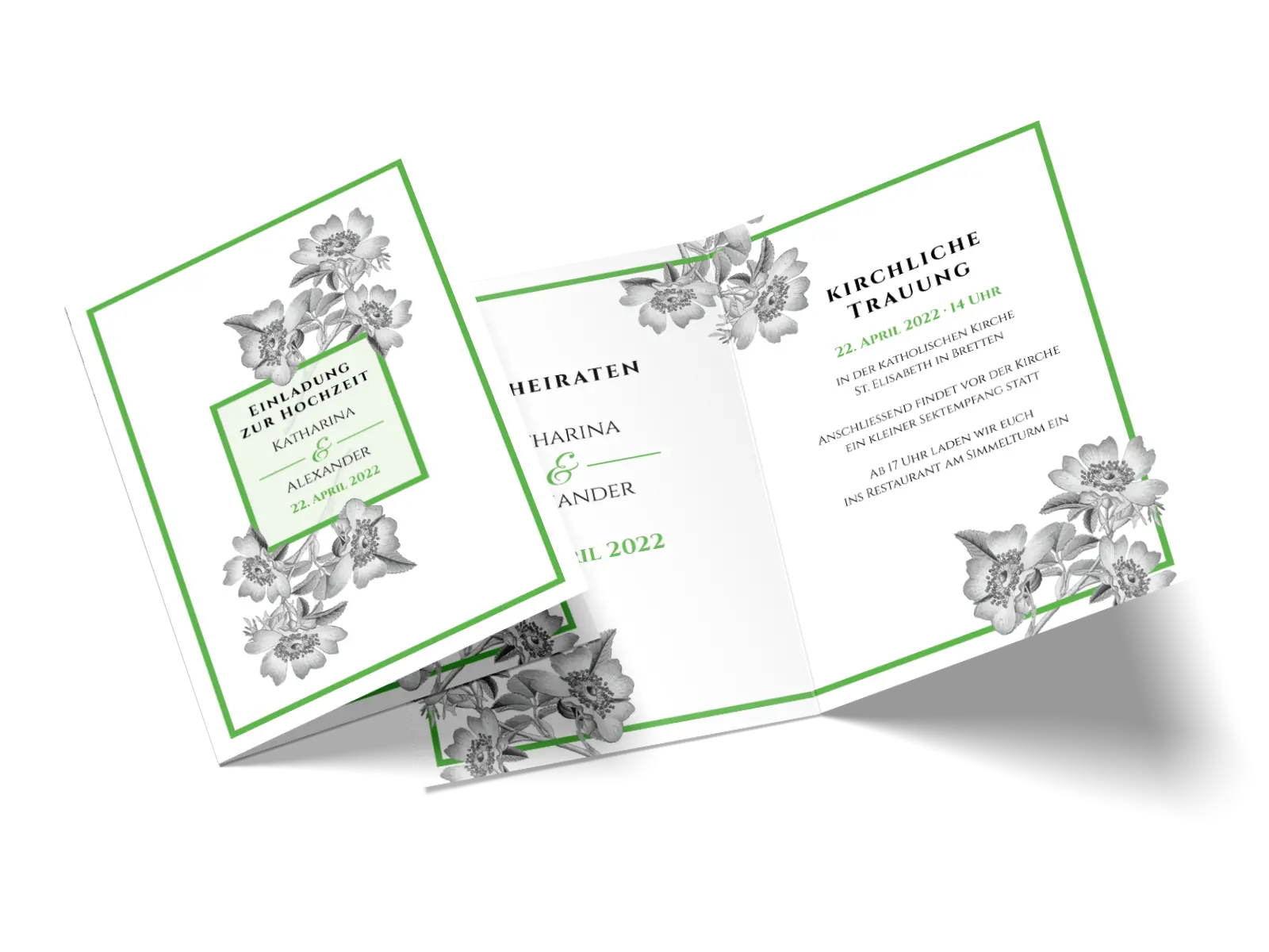 Hochzeitseinladung "Timeless Flowers"