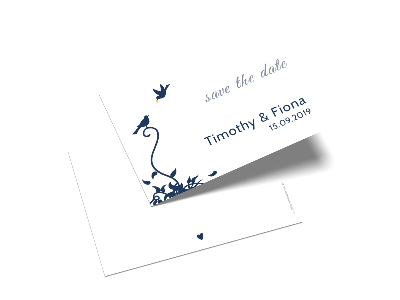 Save-the-Date-Karte "Lovely Birds"