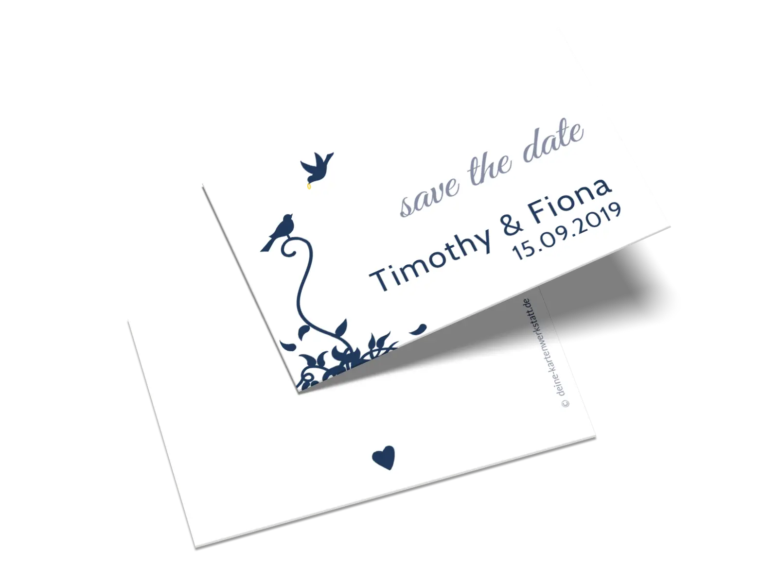 Save-the-Date-Karte "Lovely Birds"