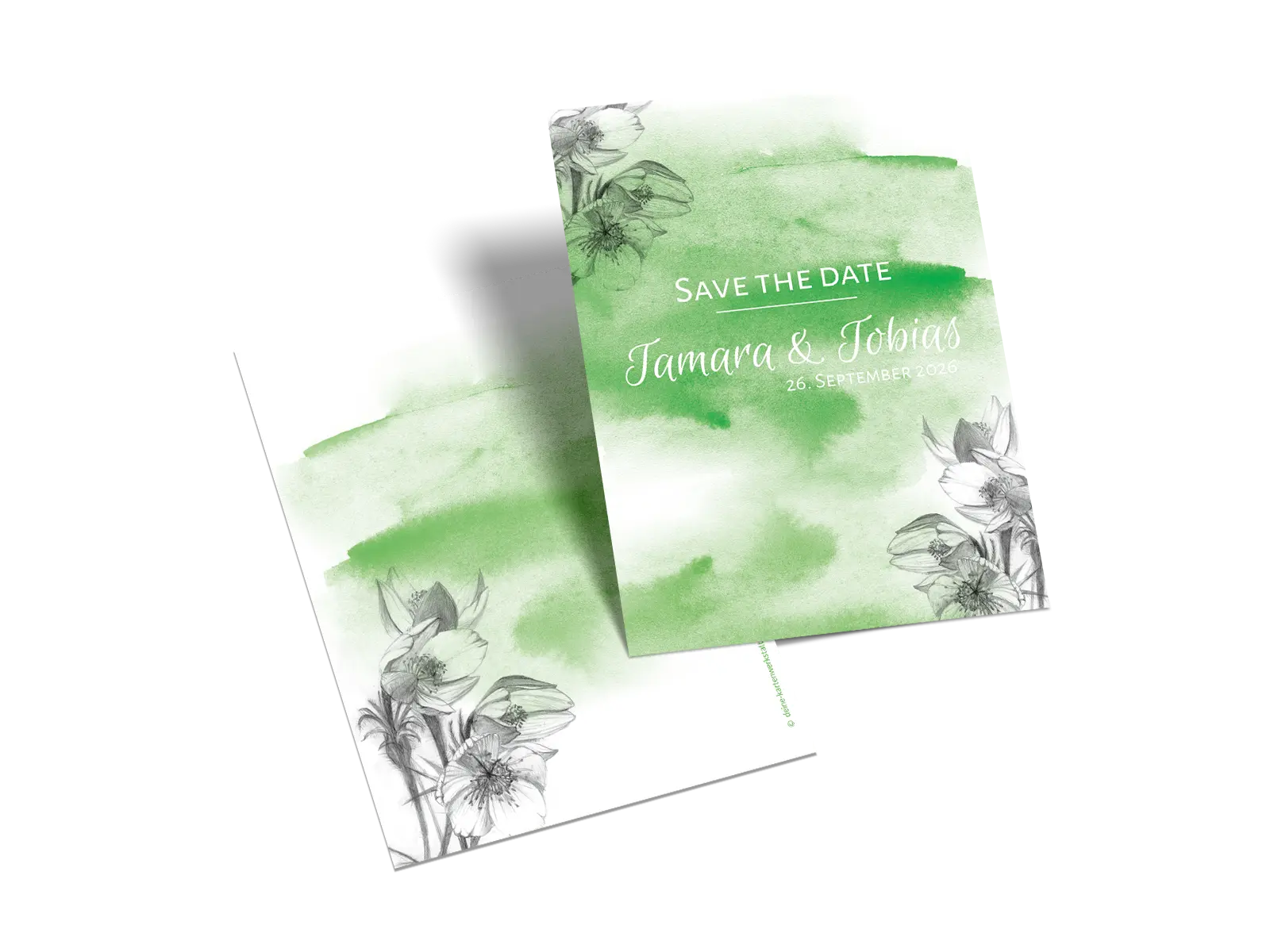 Save-the-Date-Karte "Aquarell"