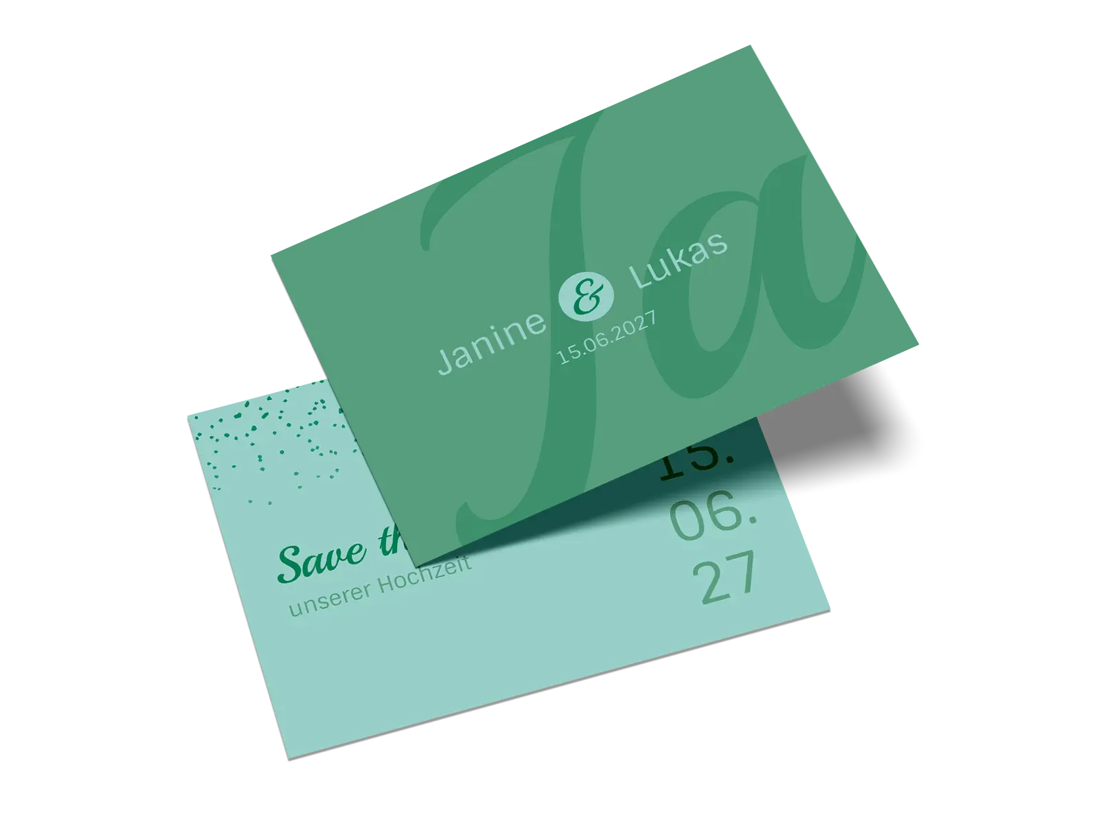 Save-the-Date-Karte "Sag Ja"