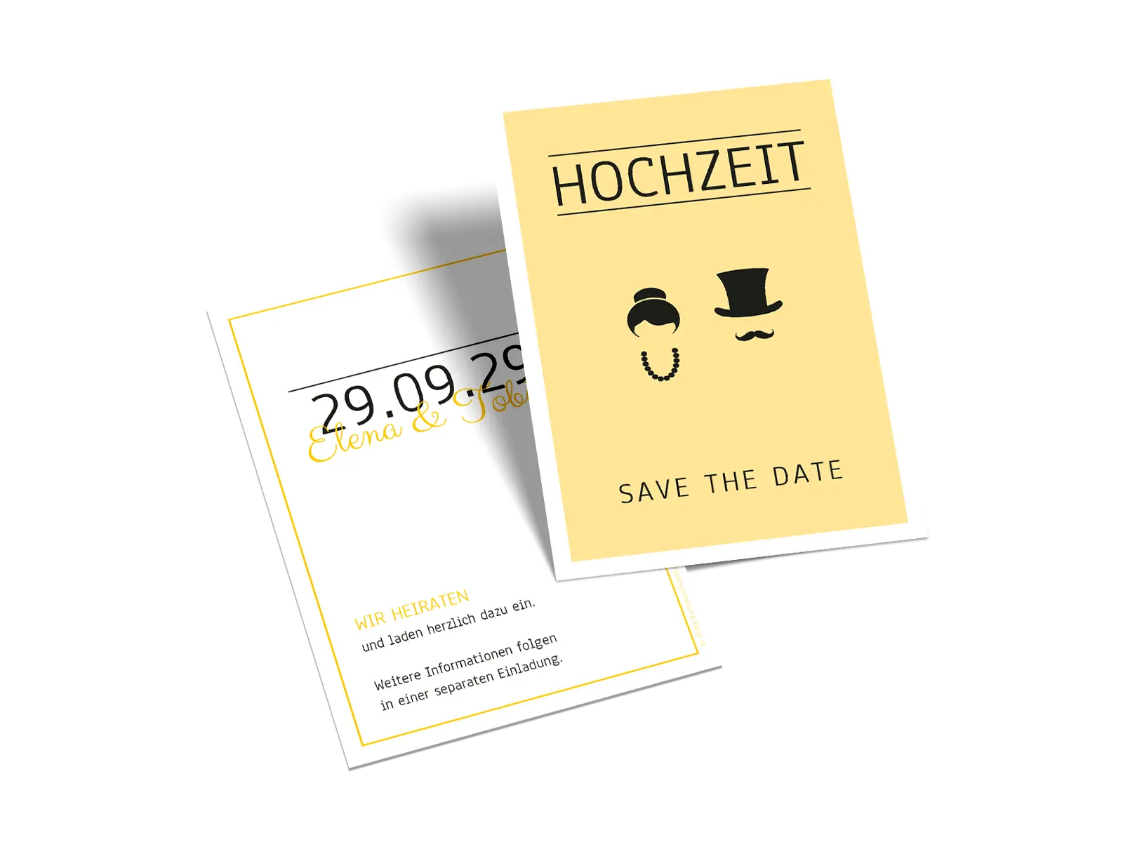 Save-the-Date-Karte "Silhouette"