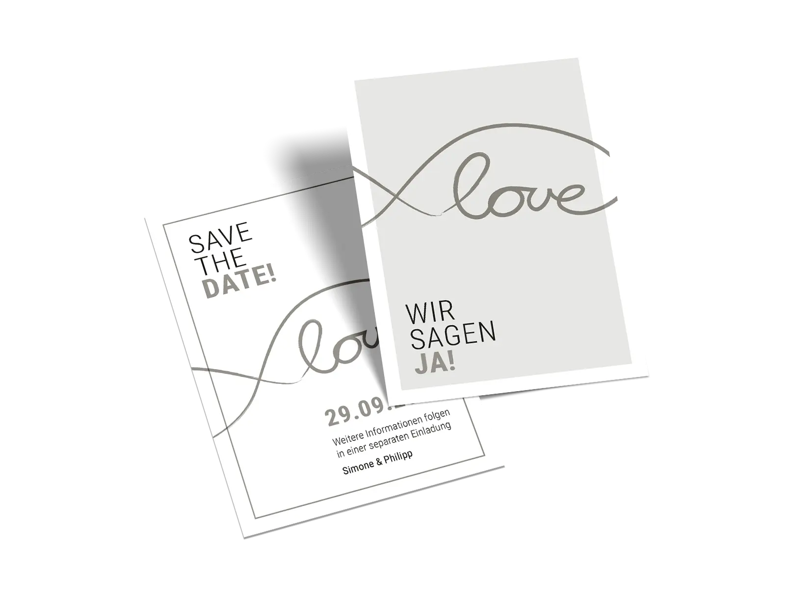 Save-the-Date-Karte "Ja zur Liebe"