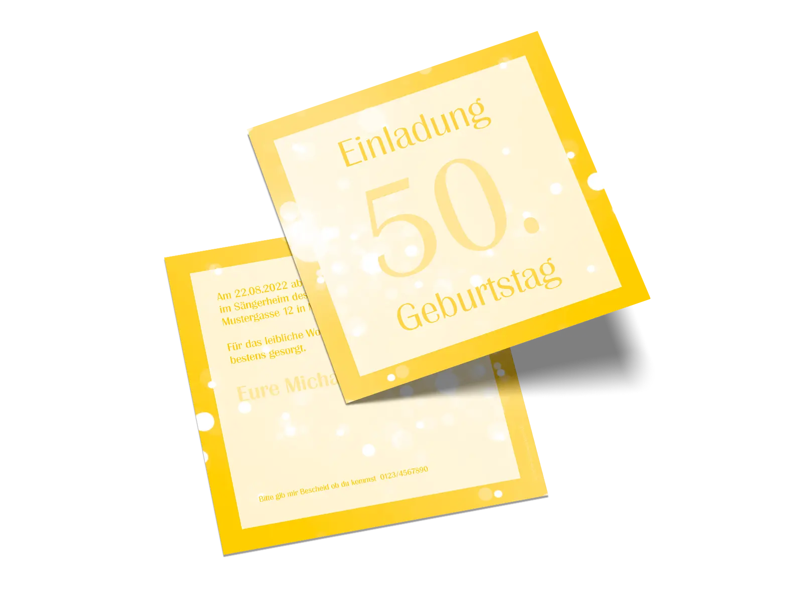 Geburtstagseinladung "Bokeh"