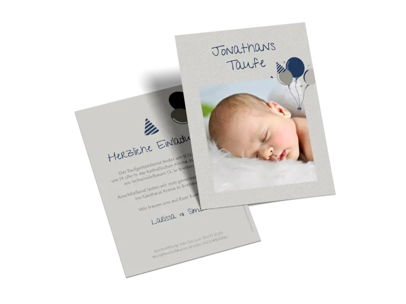 Kleine Postkarte hoch