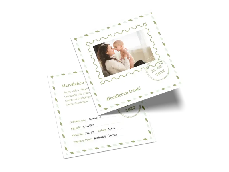 Postkarte quadratisch