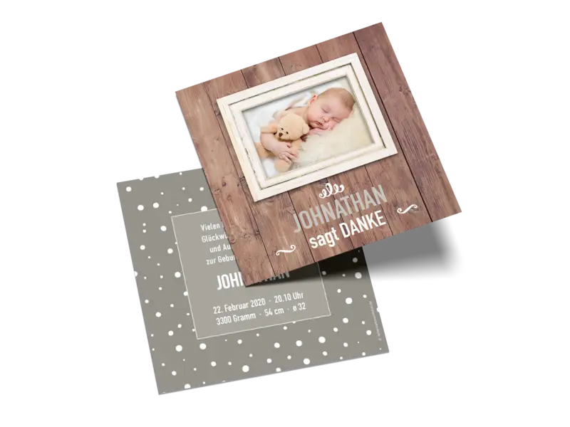 Postkarte quadratisch