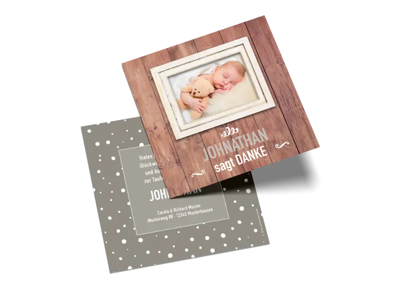 Postkarte quadratisch