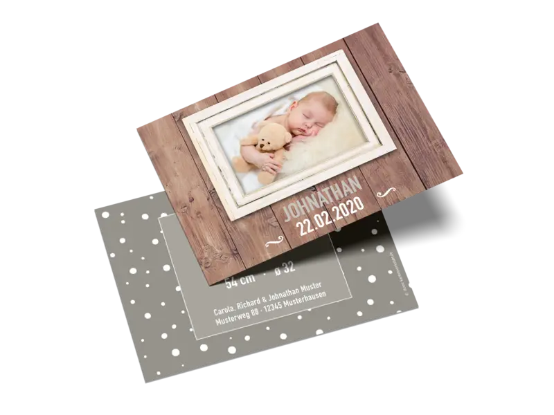 Kleine Postkarte quer