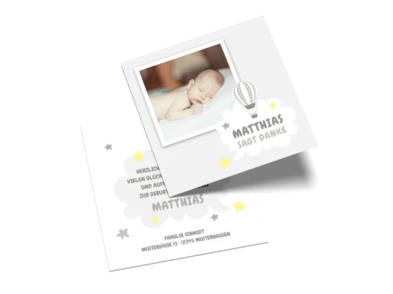 Postkarte quadratisch