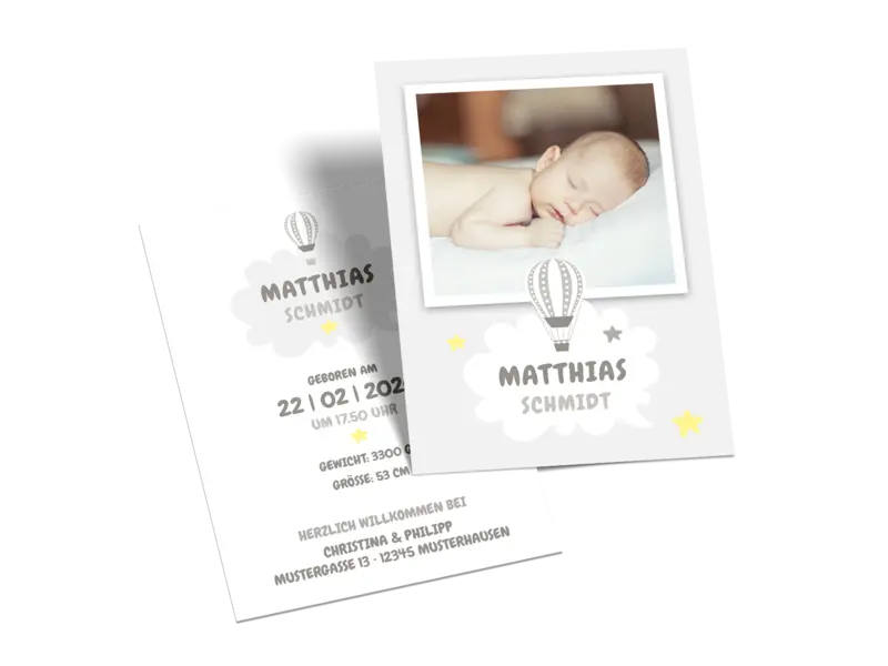 Mittlere Postkarte hoch
