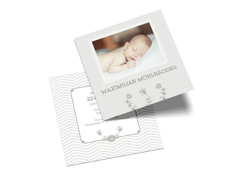 Postkarte quadratisch