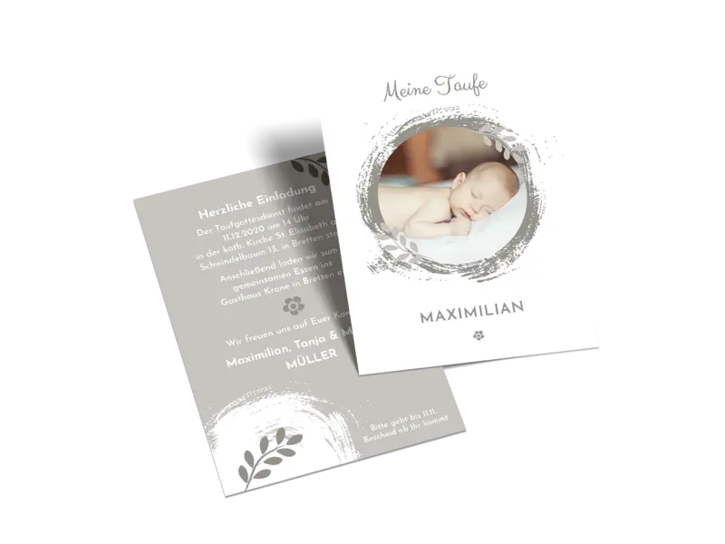 Kleine Postkarte hoch