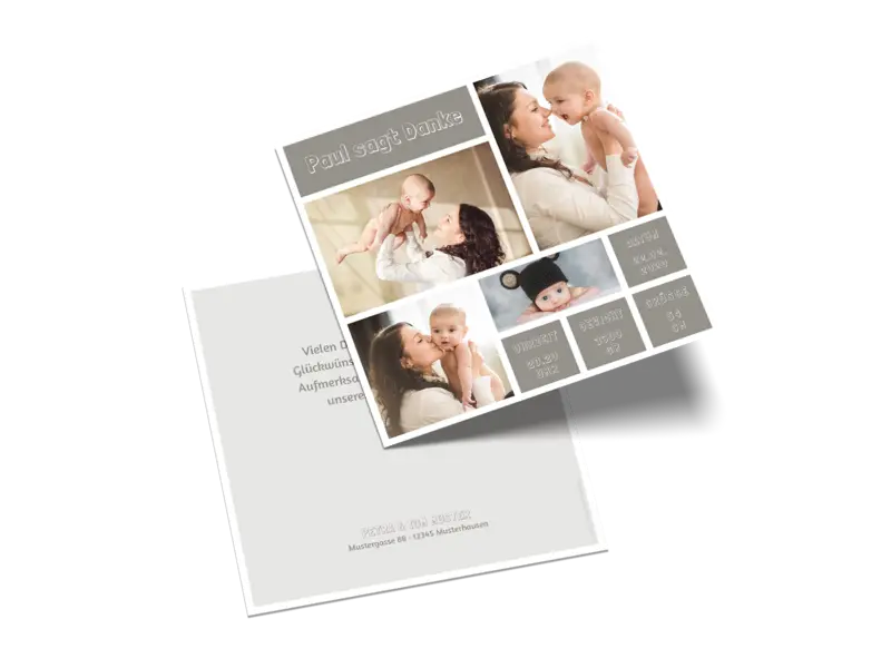 Postkarte quadratisch
