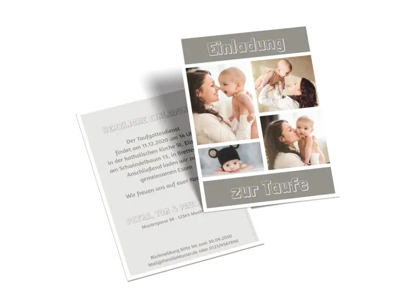 Kleine Postkarte hoch