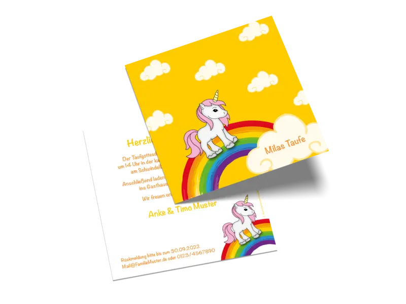Postkarte quadratisch