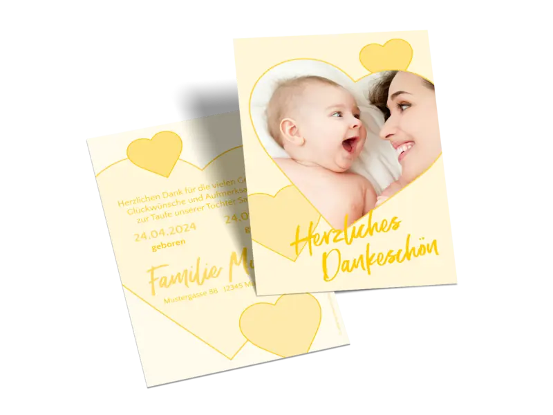 Mittlere Postkarte hoch
