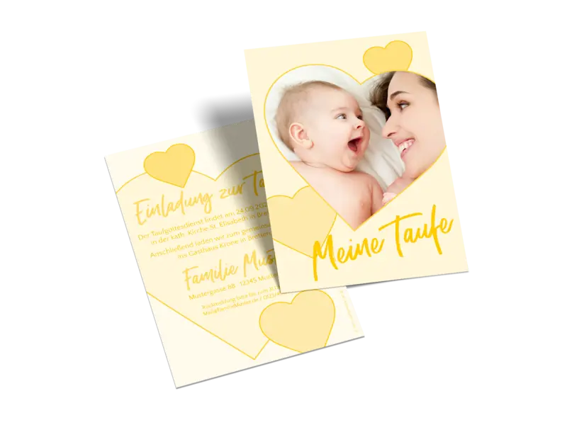 Kleine Postkarte hoch