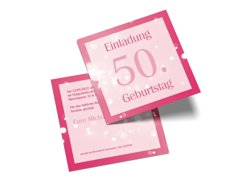 Geburtstagseinladung "Bokeh"