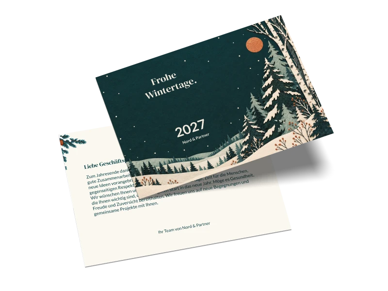 Mittlere Postkarte quer