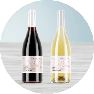 Moderne &amp; puristische<br>Flaschenetiketten
