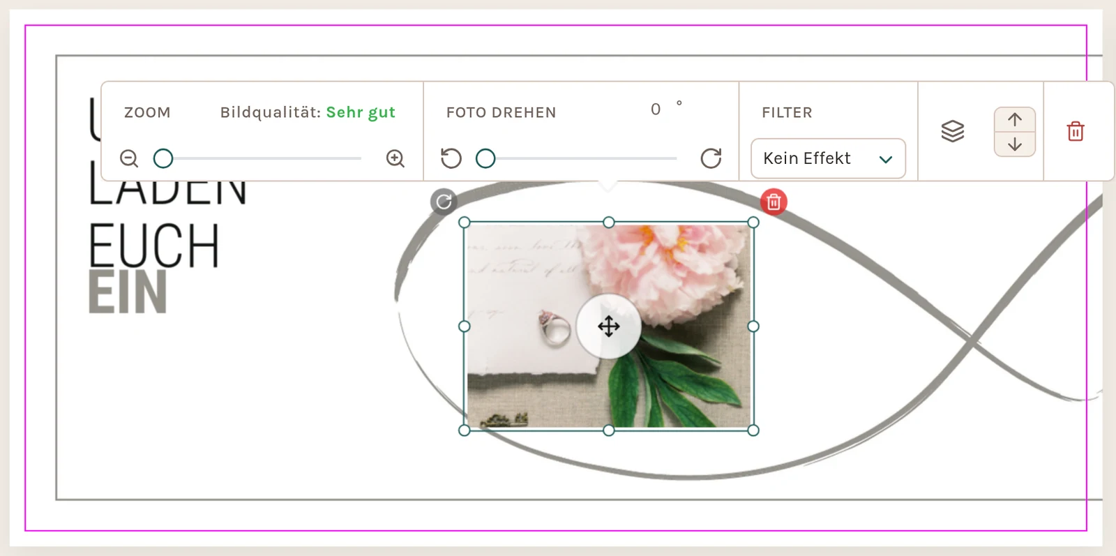 Der Editor am Computer mit Werkzeugleiste links, Karte in der Mitte und Eigenschaften rechts