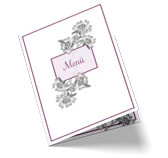 Menükarten für Hochzeit drucken