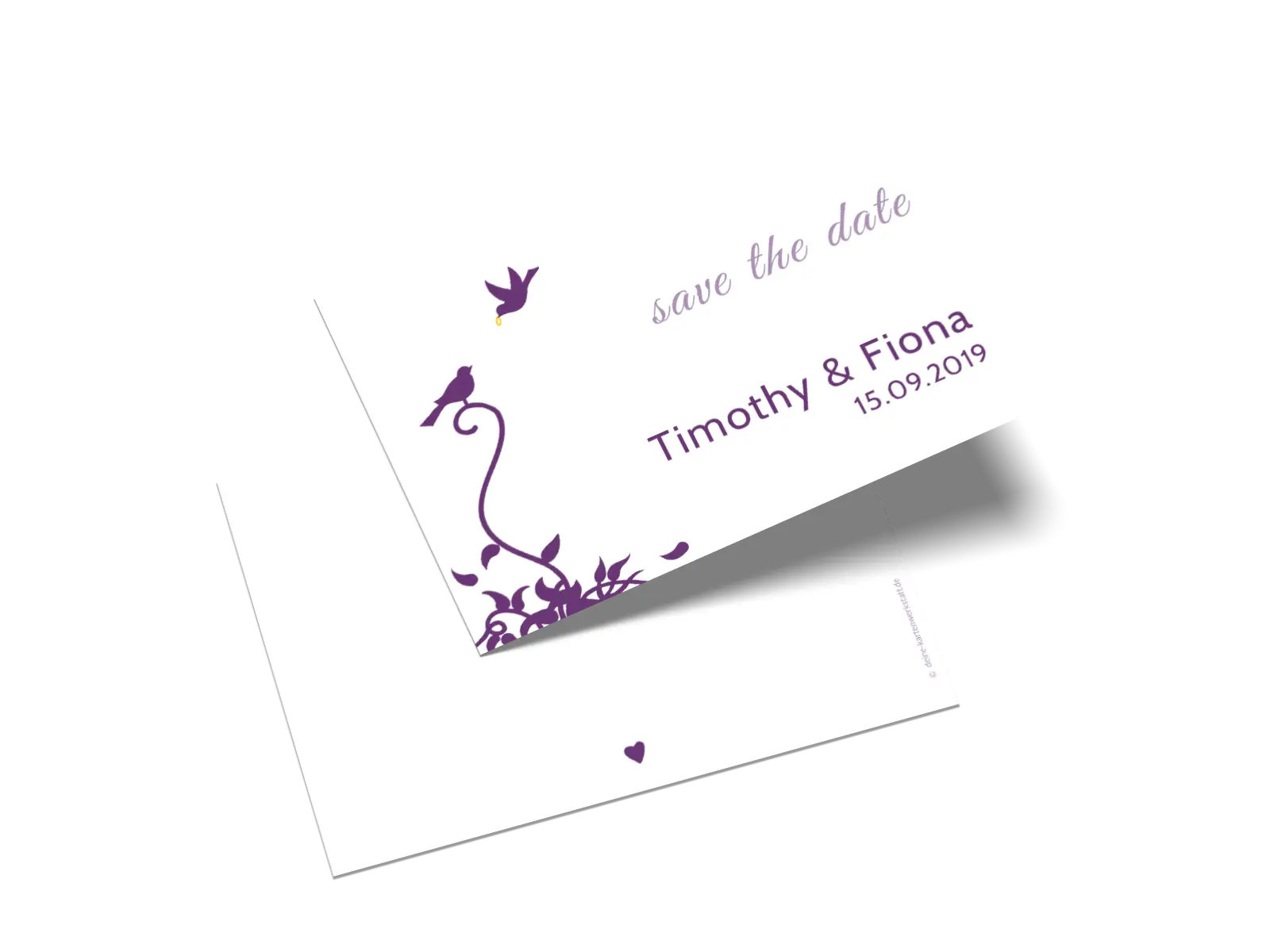 Save-the-Date-Karte "Lovely Birds"