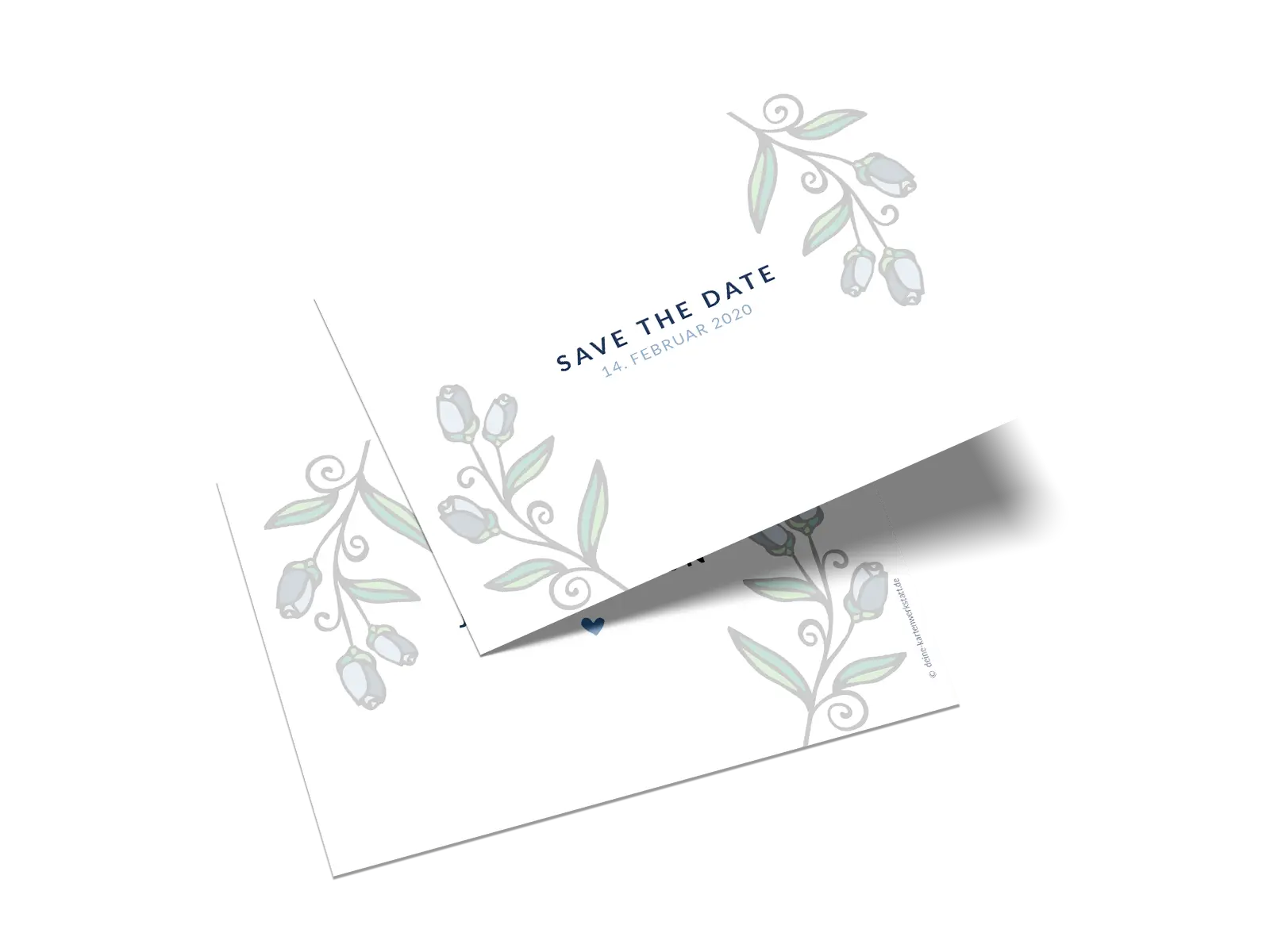 Save-the-Date-Karte "Abstract Rose"