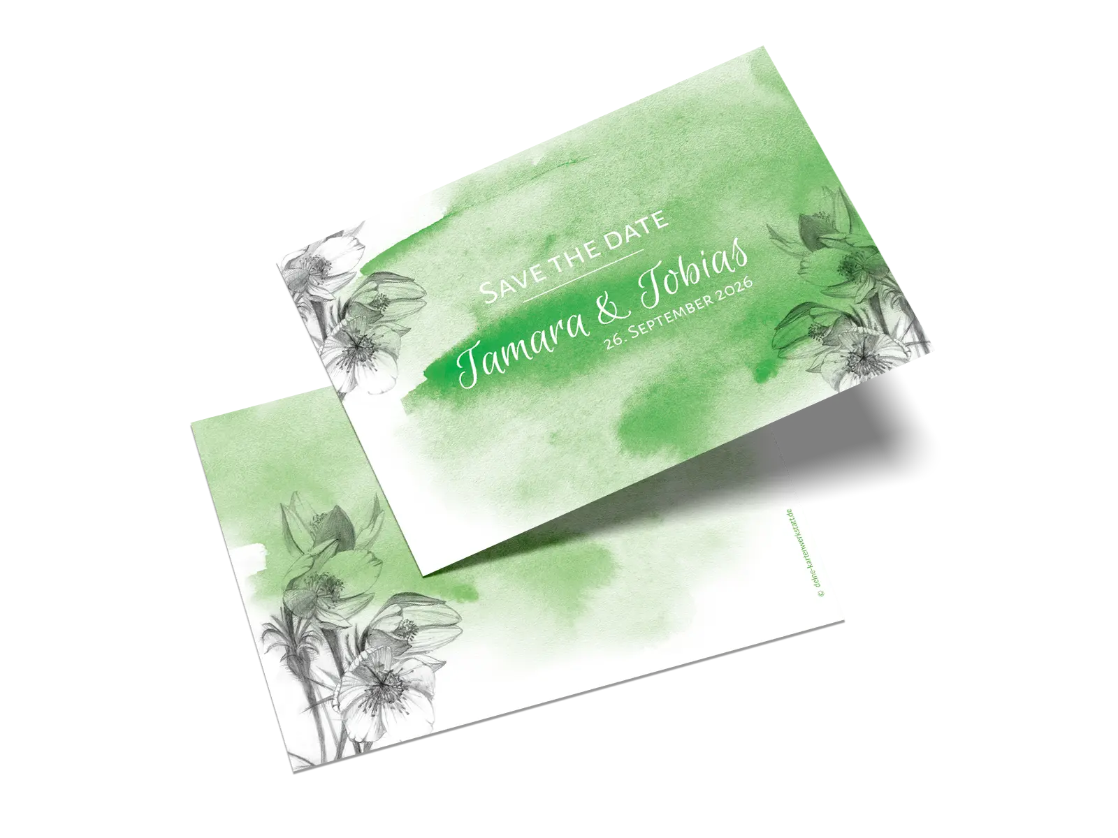 Save-the-Date-Karte "Aquarell"
