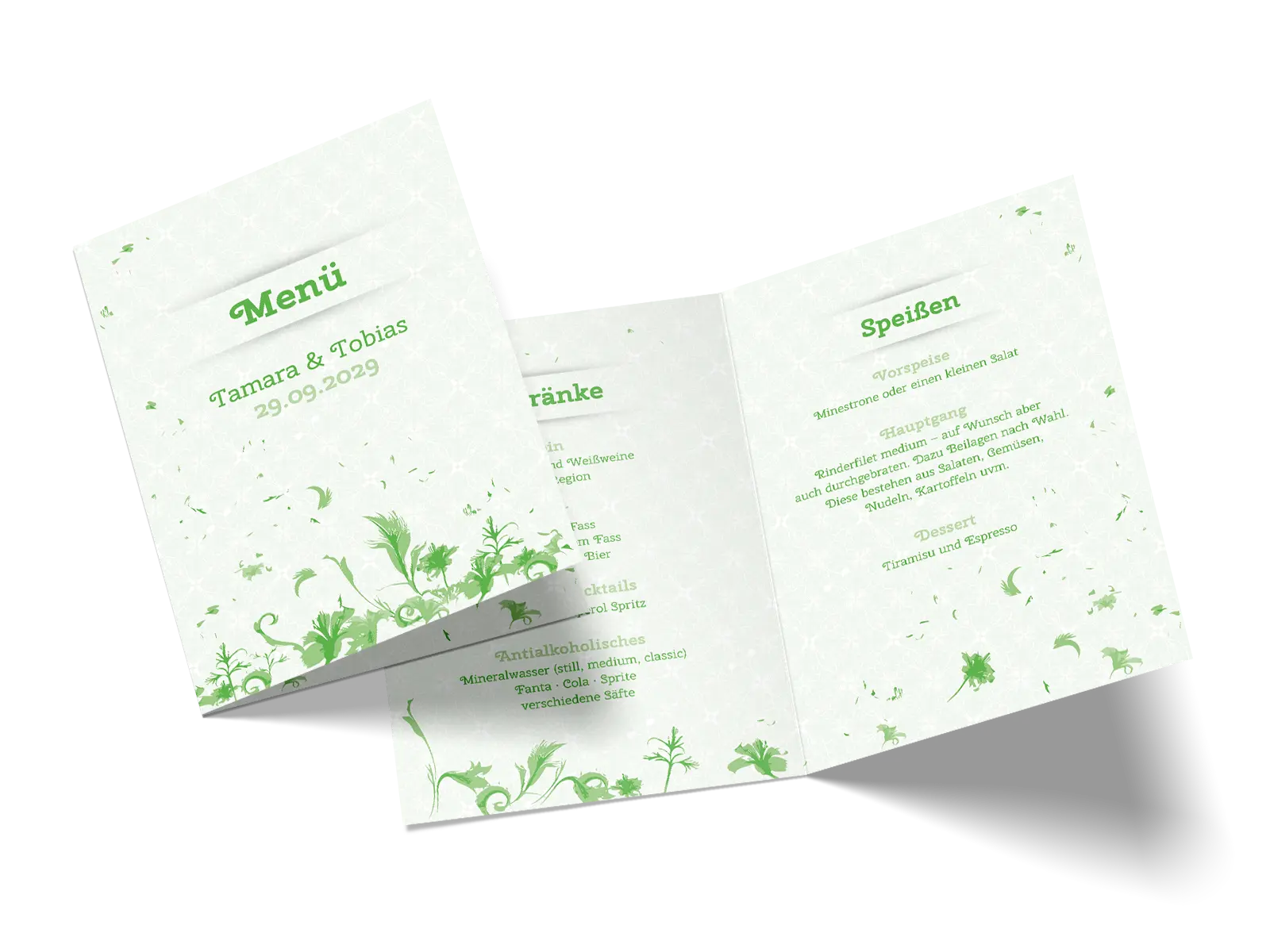 Menükarte "Floral Love"