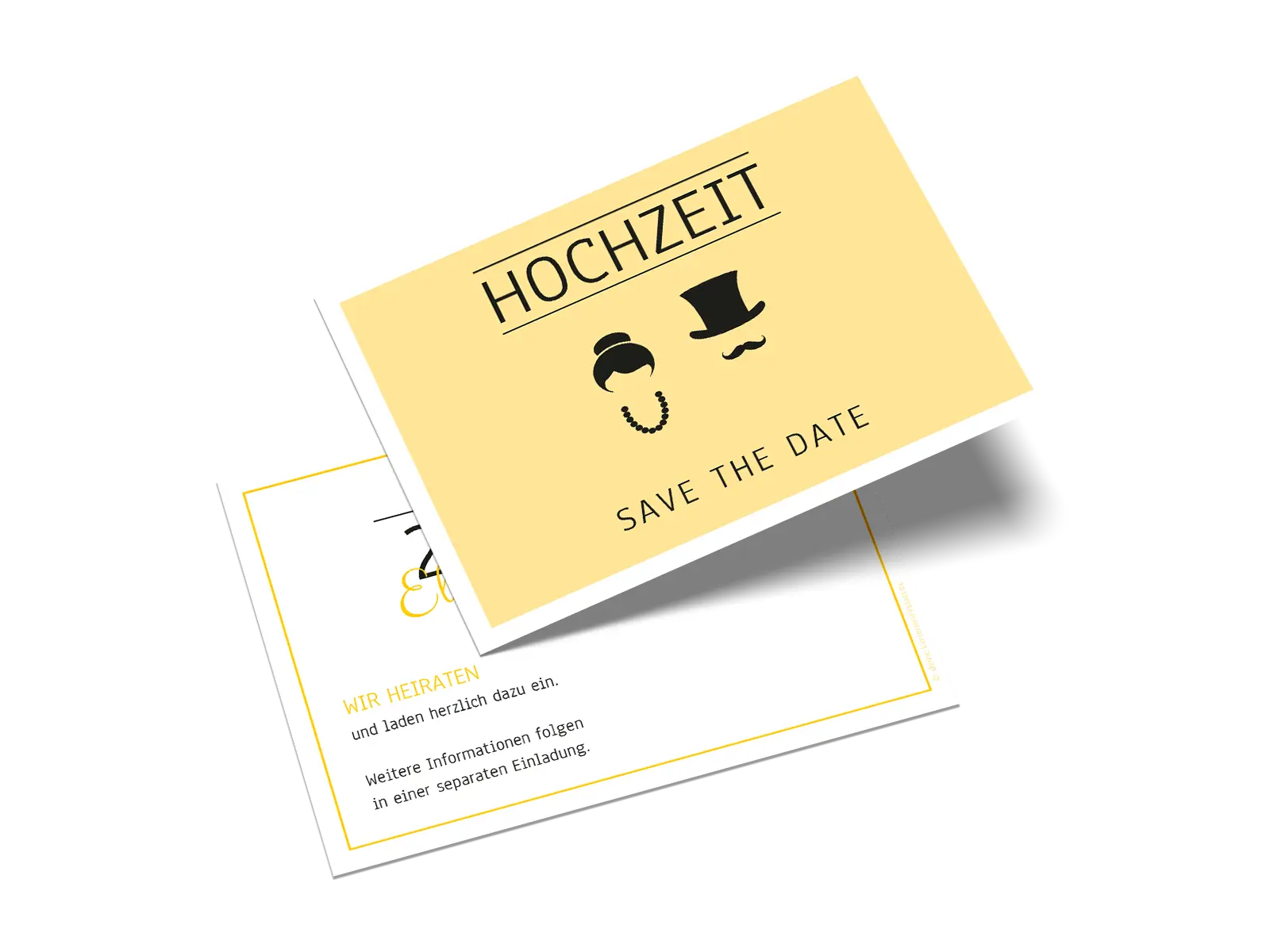 Save-the-Date-Karte "Silhouette"