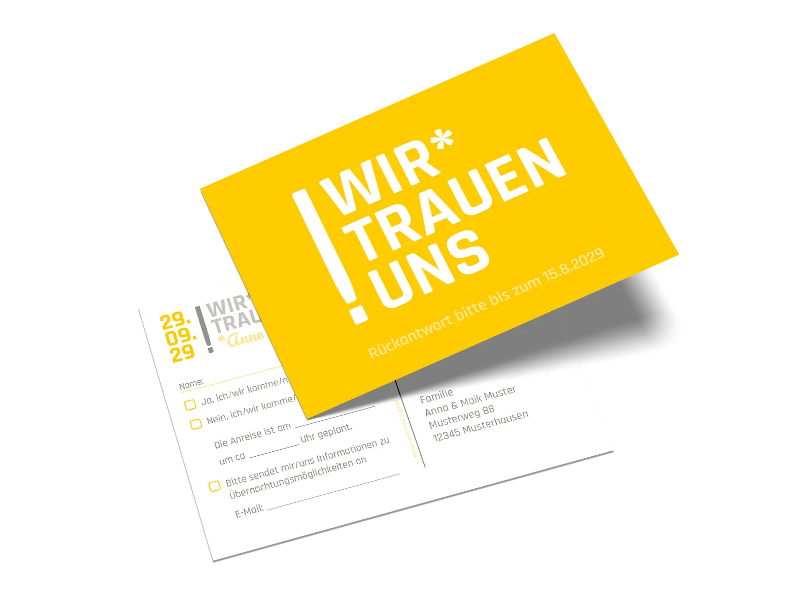 Antwortkarte "Trau Dich"