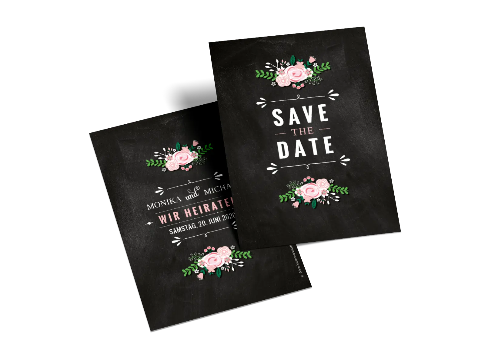 Save-the-Date-Karte "Getäfelt"