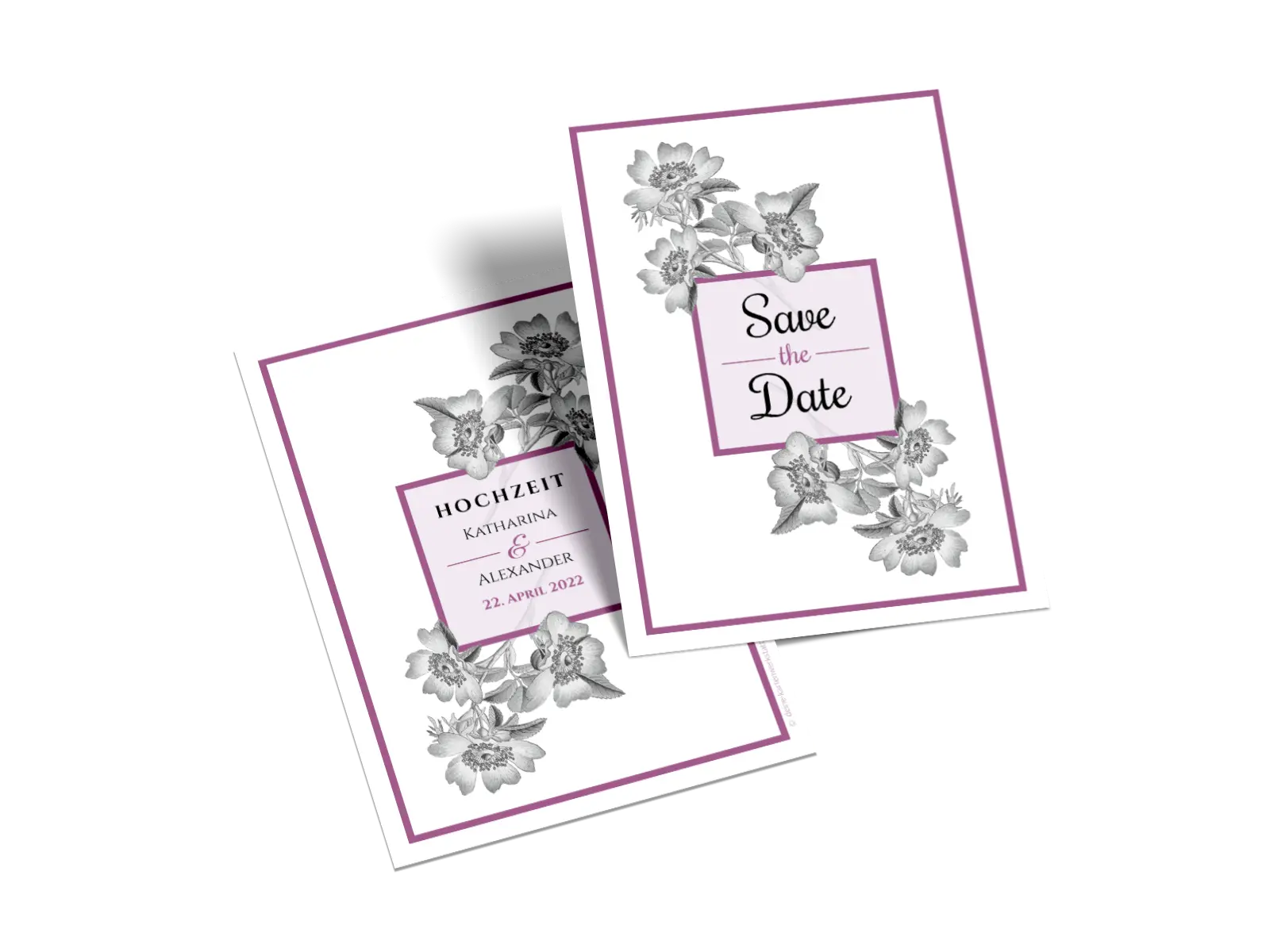 Save-the-Date-Karte "Timeless Flowers"