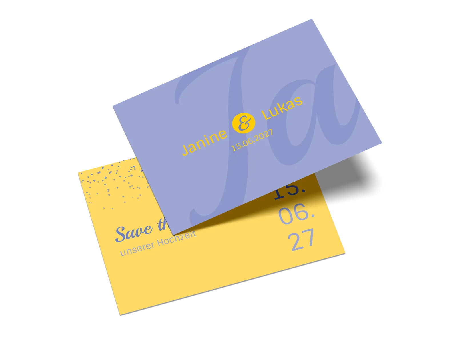 Save-the-Date-Karte "Sag Ja"