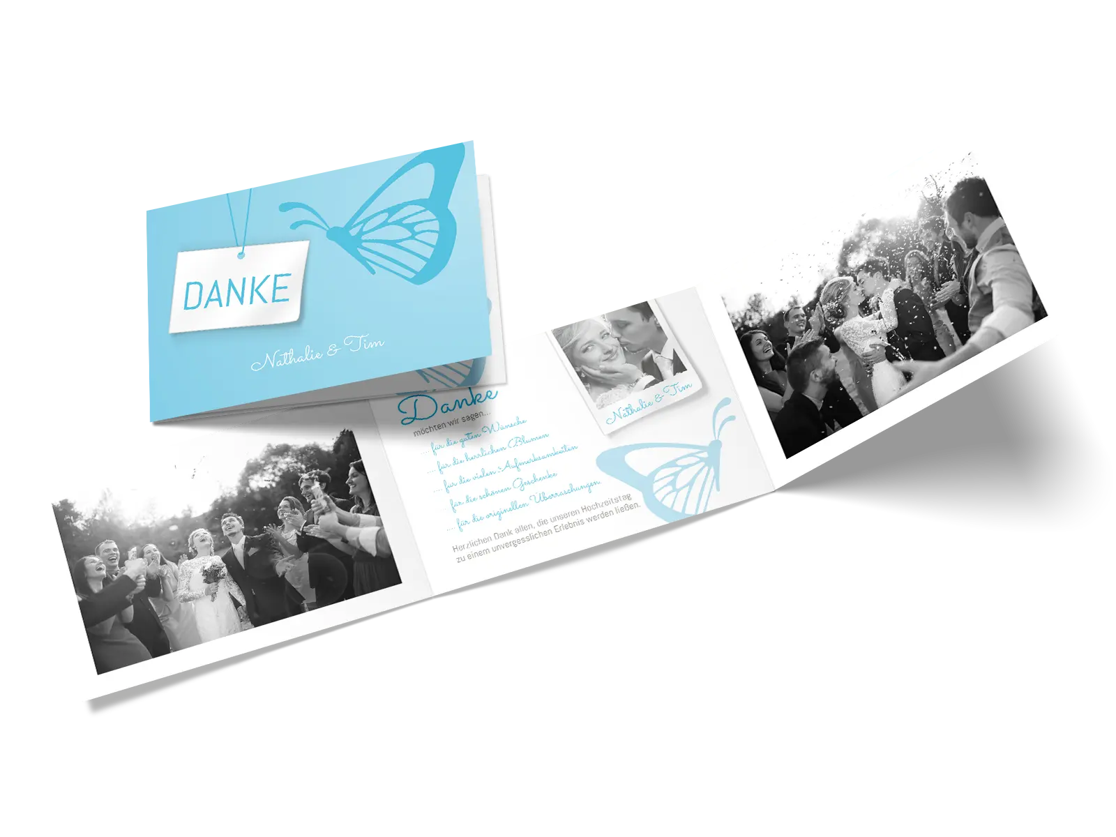 Dankeskarte "Schmetterling"