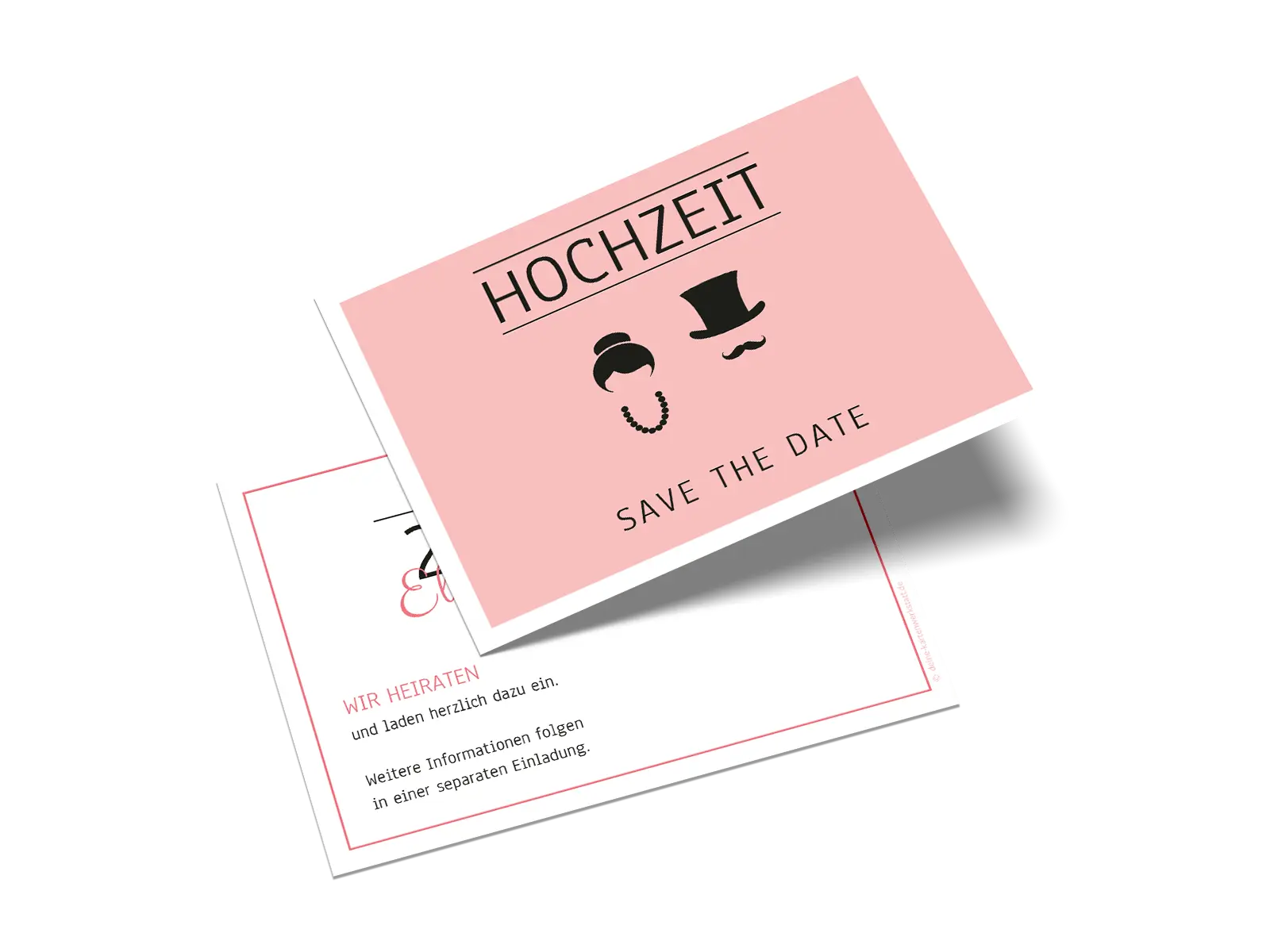 Save-the-Date-Karte "Silhouette"