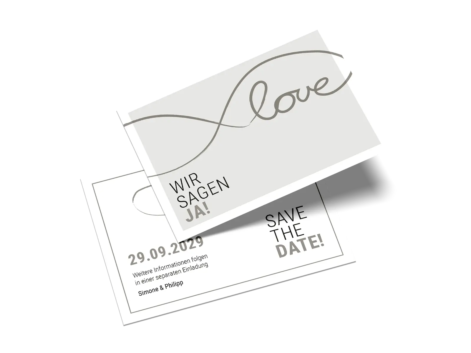 Save-the-Date-Karte "Ja zur Liebe"