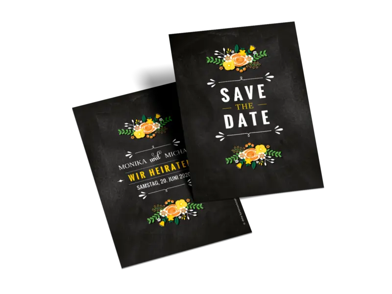 Save-the-Date-Karte "Getäfelt"