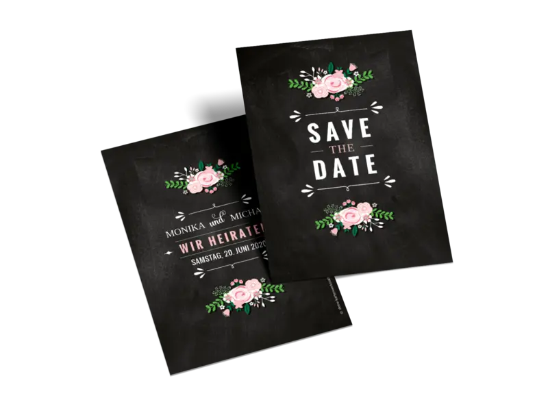 Save-the-Date-Karte "Getäfelt"