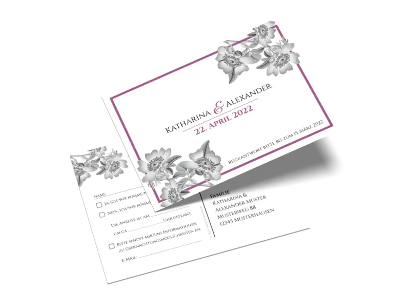 Antwortkarte "Timeless Flowers"