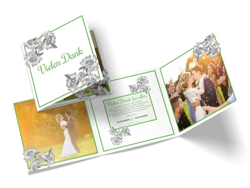 Dankeskarte "Timeless Flowers"
