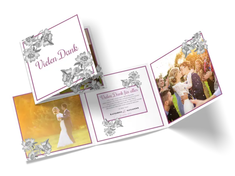 Dankeskarte "Timeless Flowers"