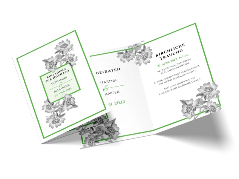 Hochzeitseinladung "Timeless Flowers"
