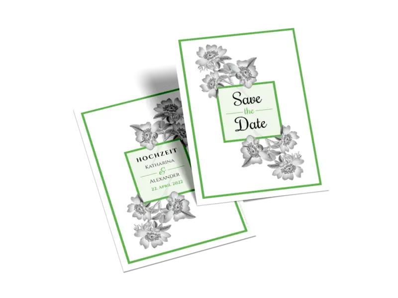 Save-the-Date-Karte "Timeless Flowers"