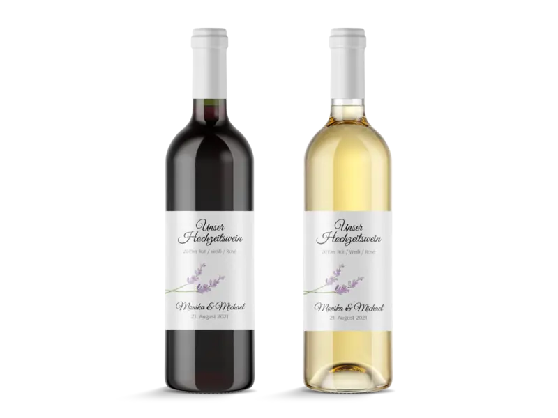 Flaschenetiketten "Lavendel"