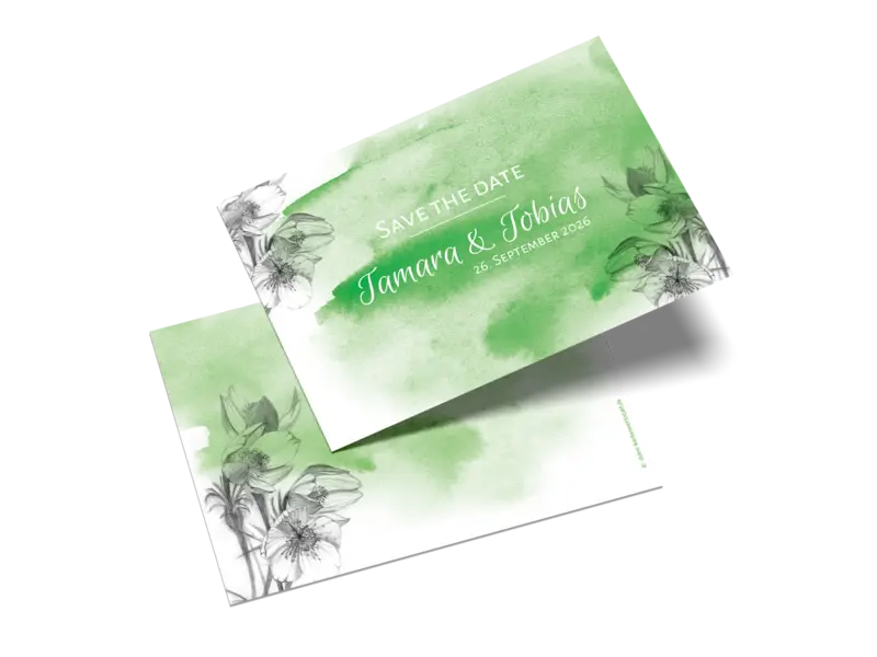 Save-the-Date-Karte "Aquarell"